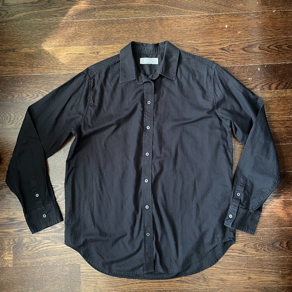 Everlane Woman's Black 100% Cotton Shirt/Blouse-Size 4
